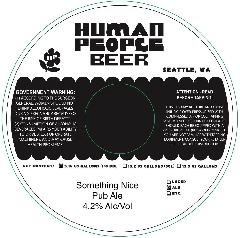 Something Nice — full label as filed with TTB