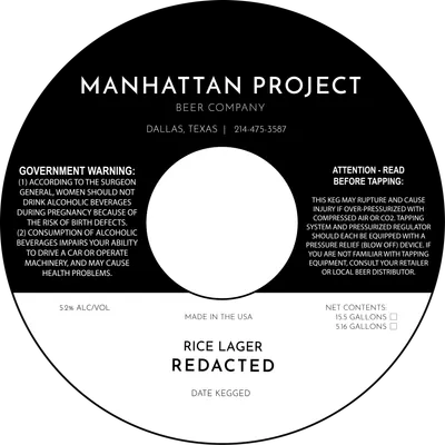 Redacted label