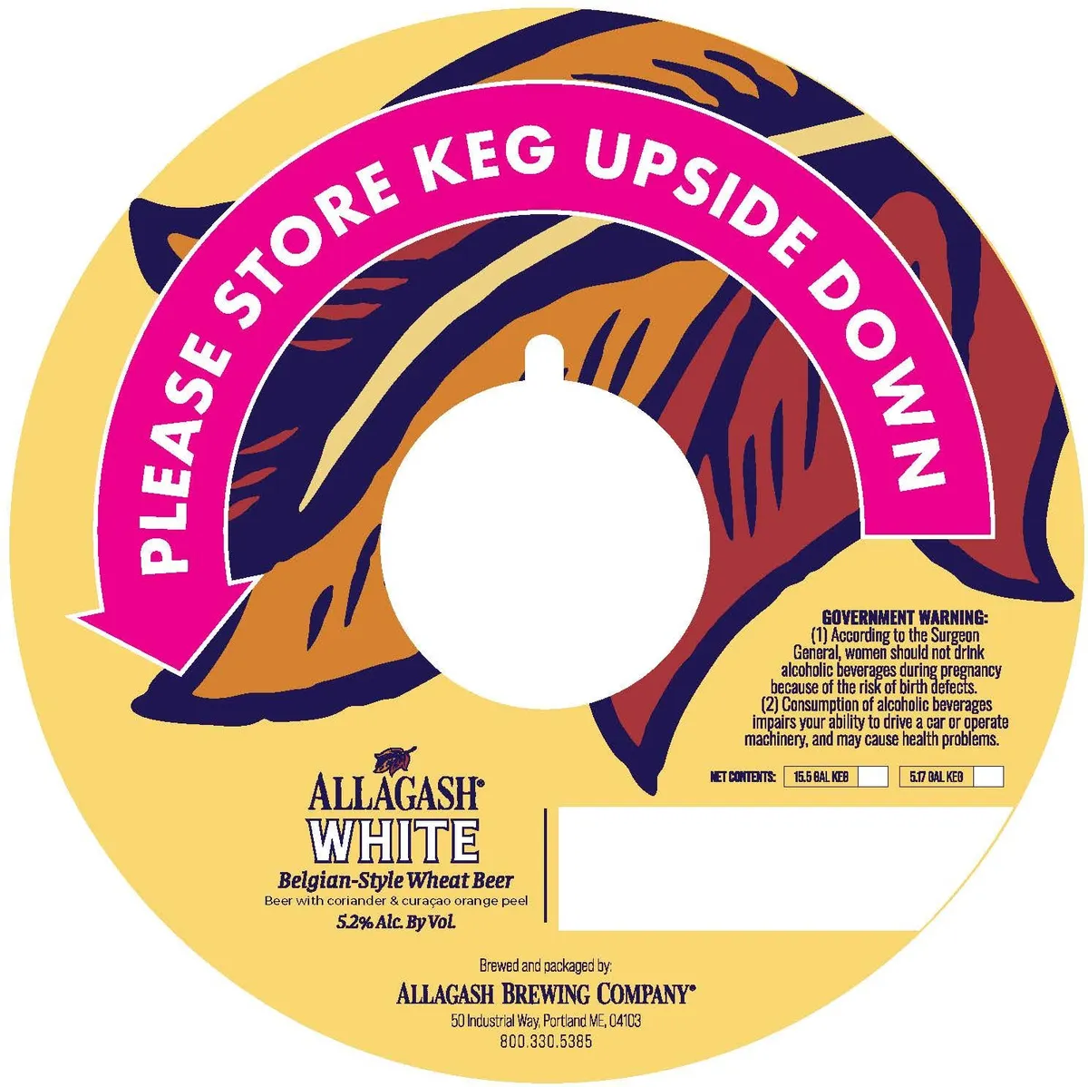 Allagash White — full label as filed with TTB