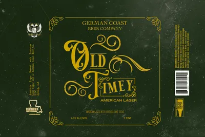 Old Timey American Lager label