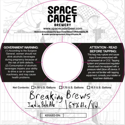 Breaking Brews label