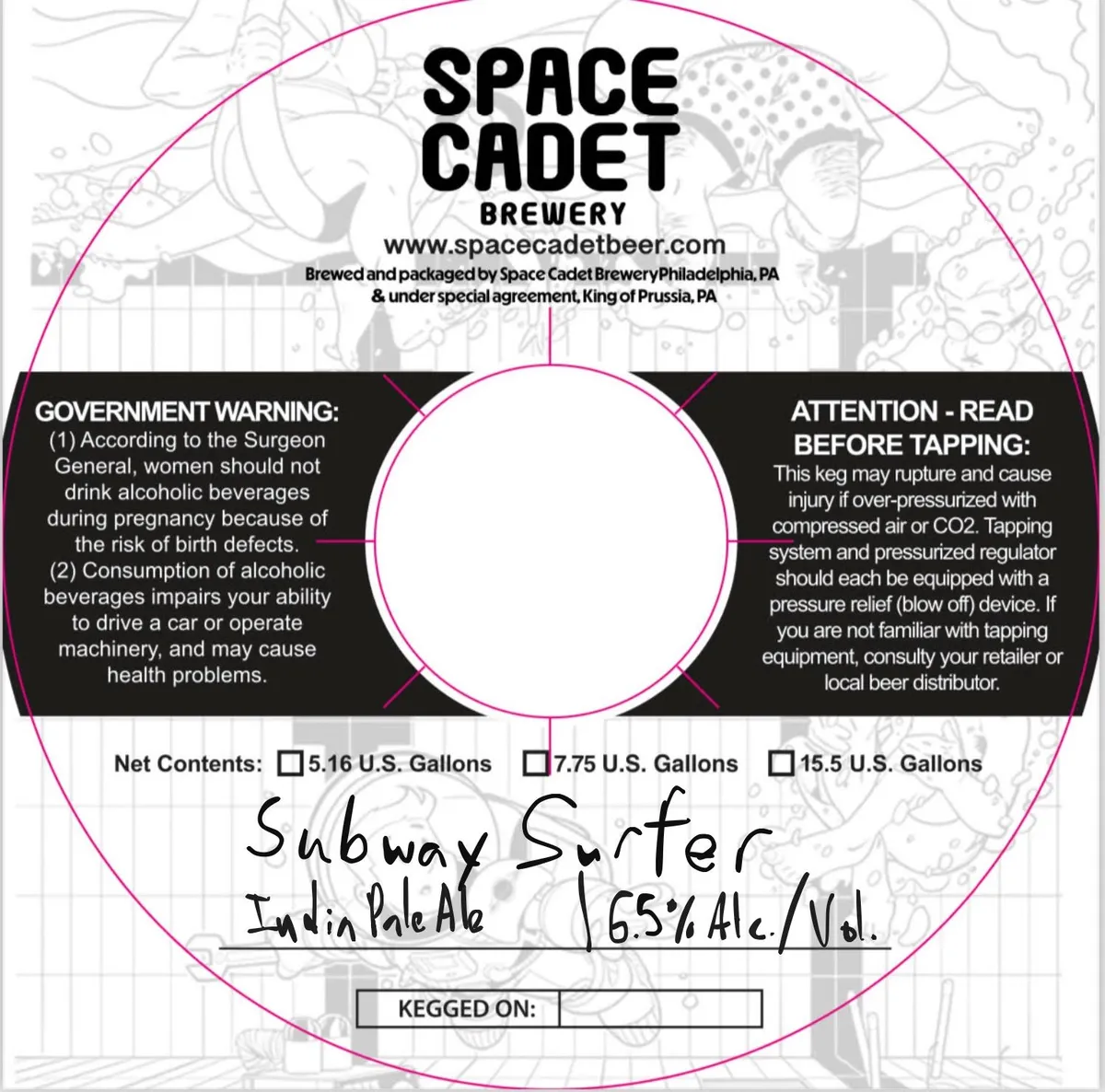 Subway Surfer label art — SPACE CADET
