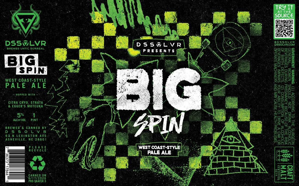 Big Spin label art — DSSOLVR