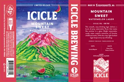 Mountain Sweet Watermelon Lager label