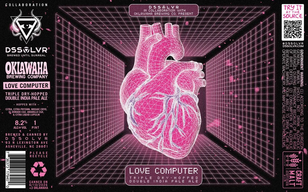 Love Computer label art — DSSOLVR
