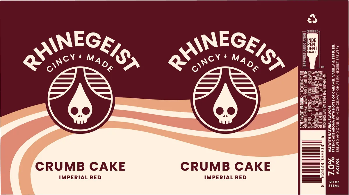 Crumb Cake label art — RHINEGEIST BREWERY