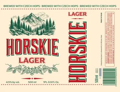 Horskie Lager label