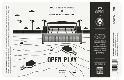 Open Play Pilsner label