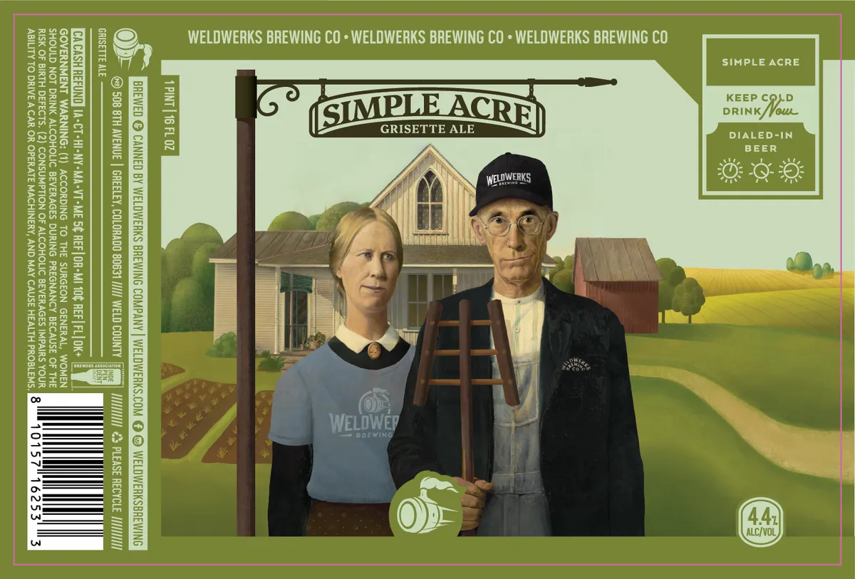 Simple Acre label art — WELDWERKS
