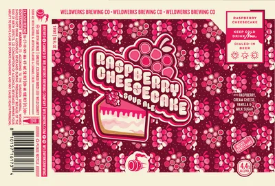 Raspberry Cheesecake label