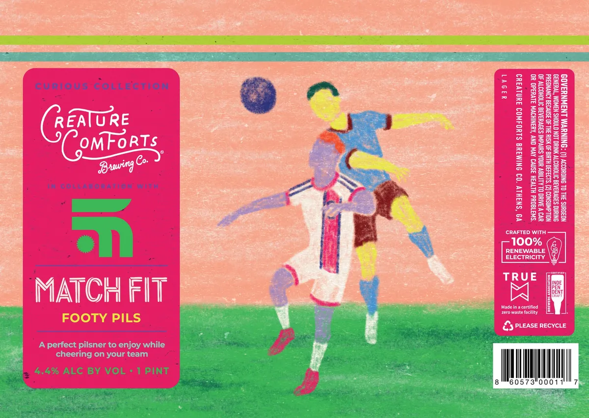 Match Fit label art — CREATURE COMFORTS BREWING CO.