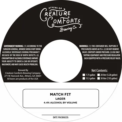 Match Fit label