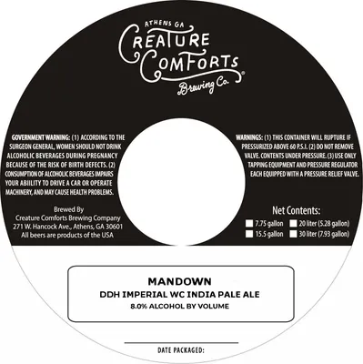 Mandown label