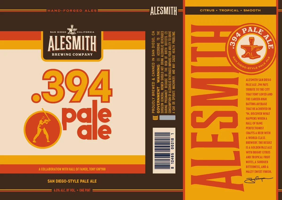 .394 Pale Ale — full label as filed with TTB