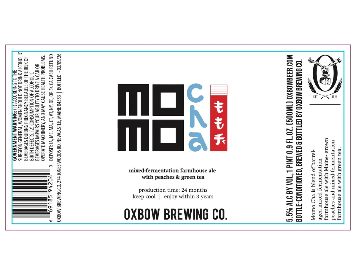 Momo Cha — full label as filed with TTB