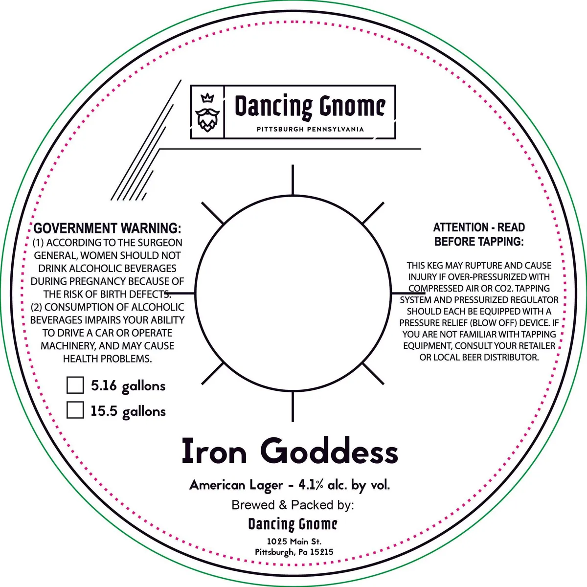 Iron Goddess label art — IRON GODDESS