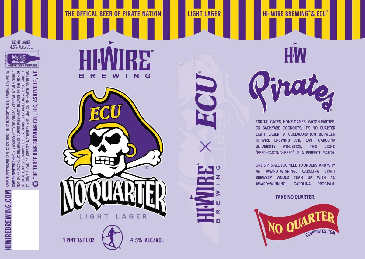 No Quarter label art — HI-WIRE BREWING