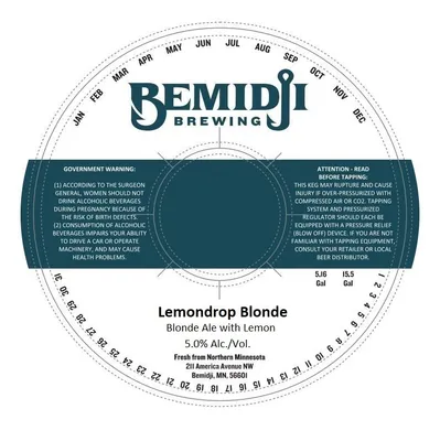 Lemondrop Blonde label