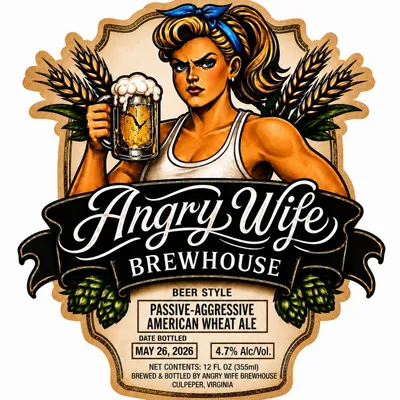 Passive-Aggressive American Wheat Ale label