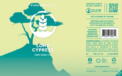 Lone Cypress label