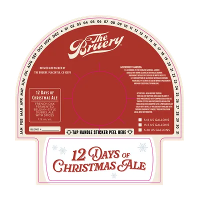12 Days of Christmas Ale label