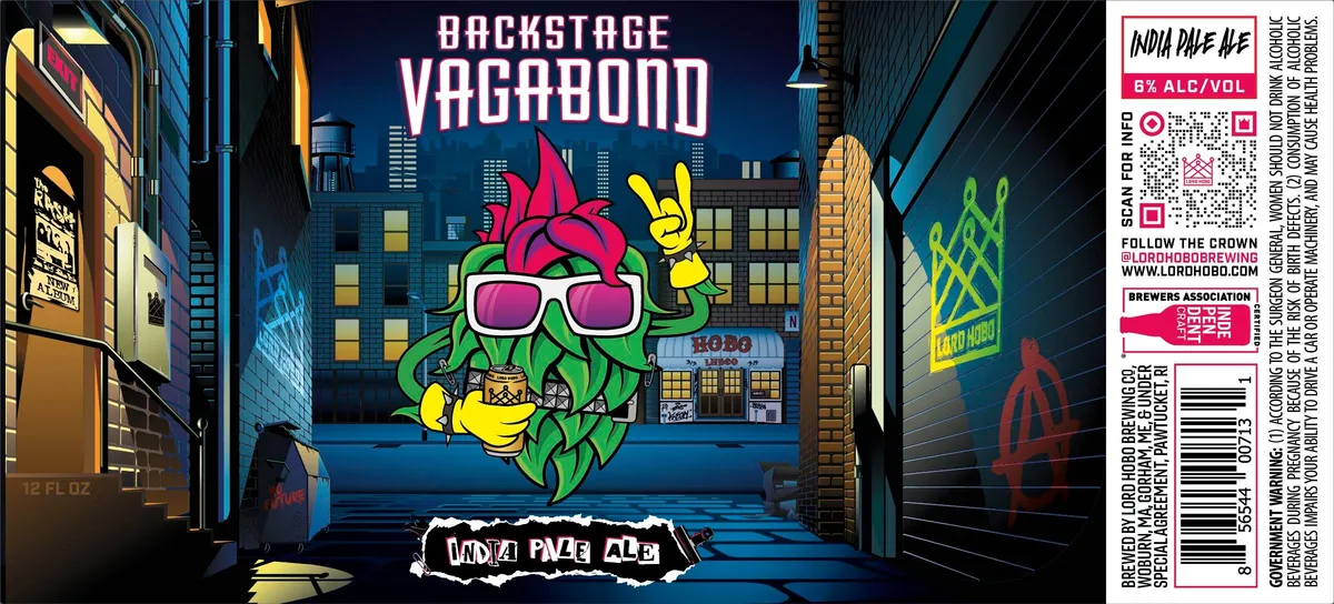 Backstage Vagabond label art — BACKSTAGE VAGABOND