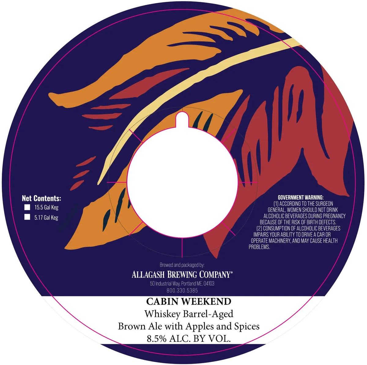 Cabin Weekend — full label as filed with TTB
