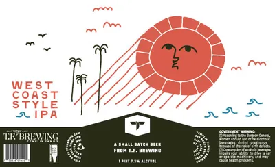 West Coast Style IPA label