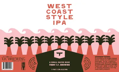 West Coast Style IPA label