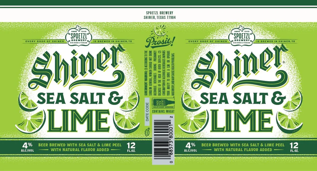 Shiner Sea Salt & Lime label art — SHINER