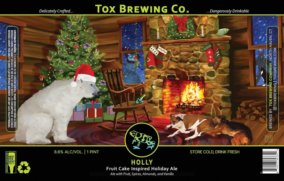 Holly label art — TOX BREWING CO.