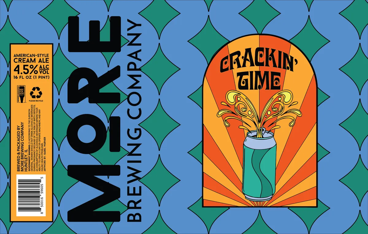Crackin' Time label art — MORE BREWING COMPANY