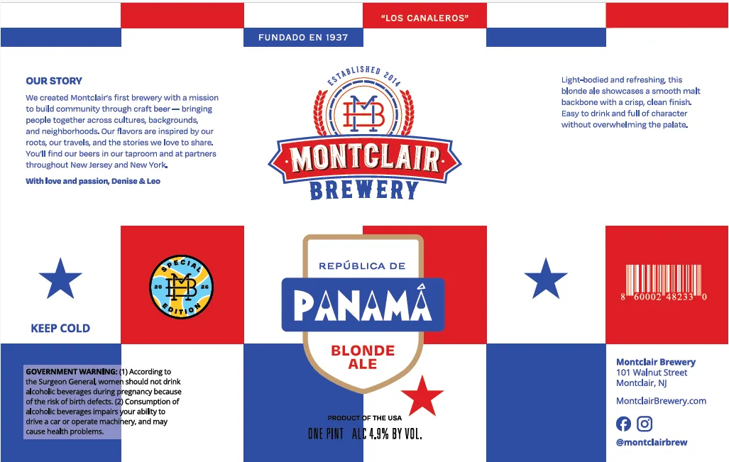 República de Panamá Blonde Ale — full label as filed with TTB
