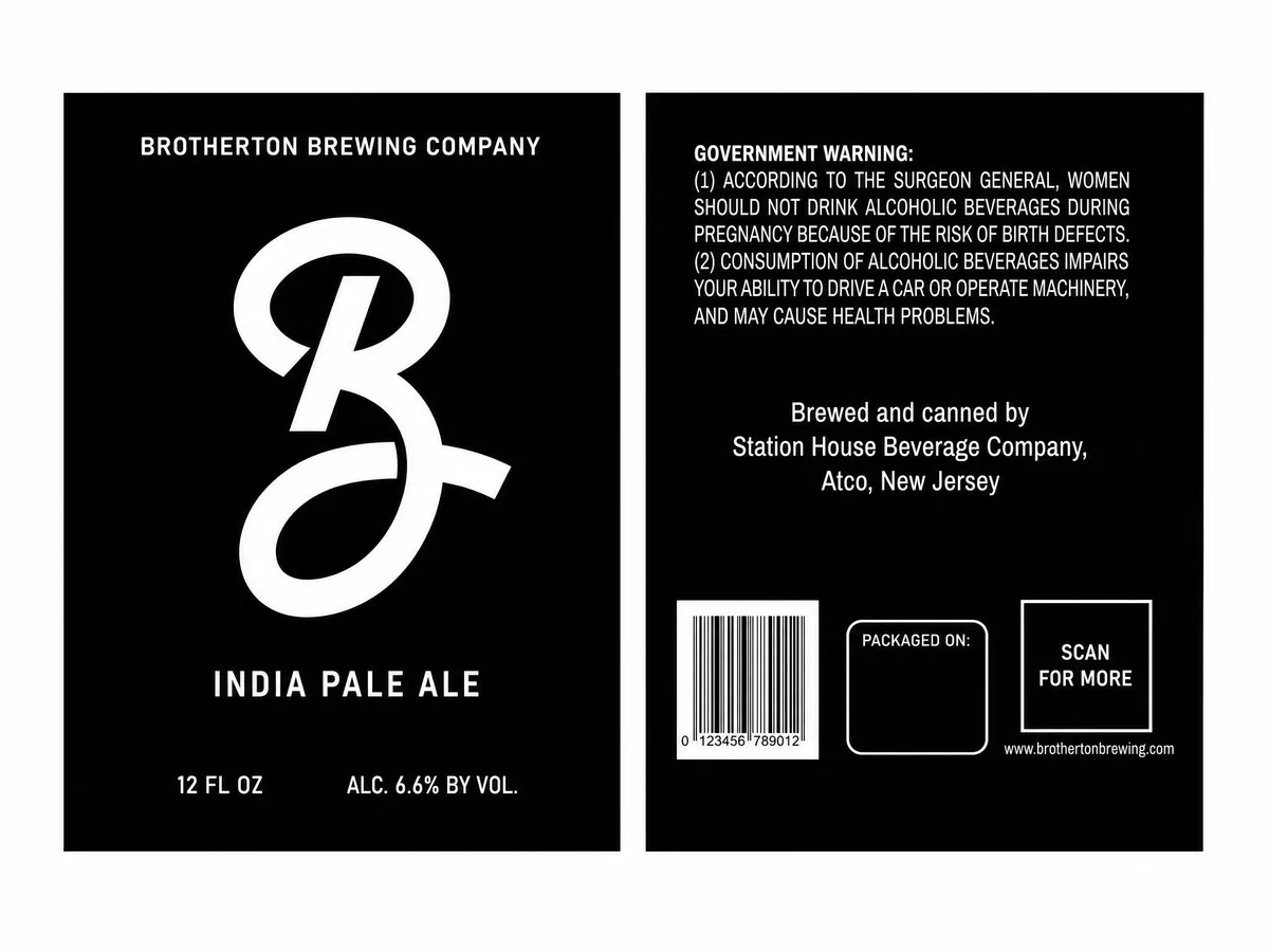 India Pale Ale — full label as filed with TTB