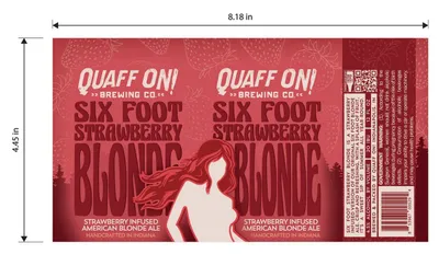 Six Foot Strawberry Blonde label
