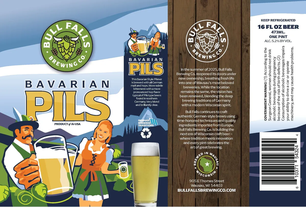 Bavarian Pils label art — BAVARIAN PILS