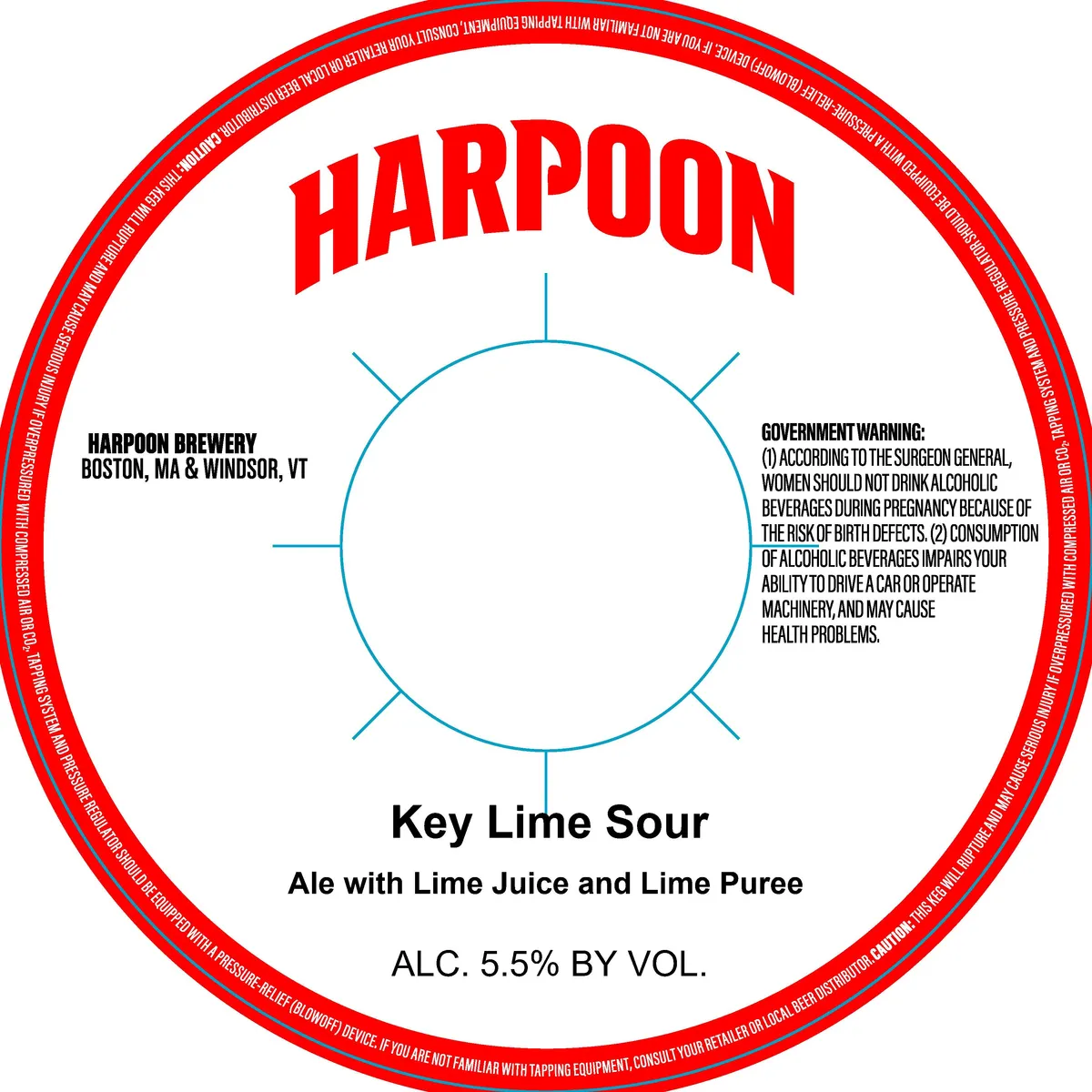 Key Lime Sour label art — HARPOON