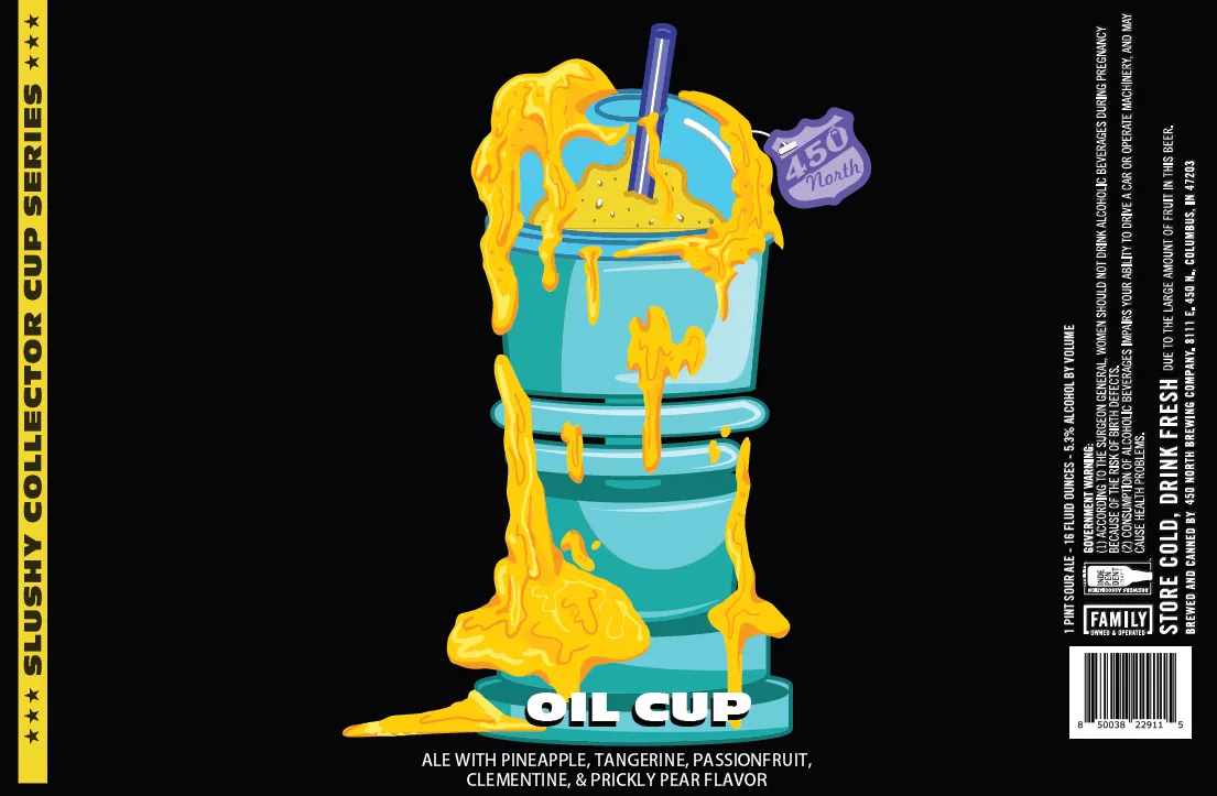 Oil Cup — full label as filed with TTB