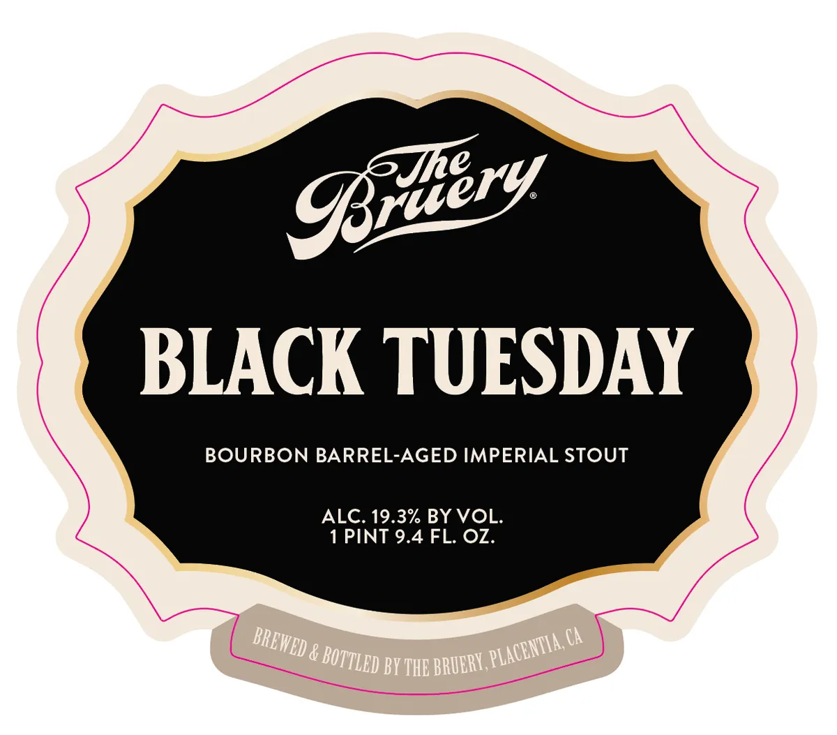 Black Tuesday — full label as filed with TTB
