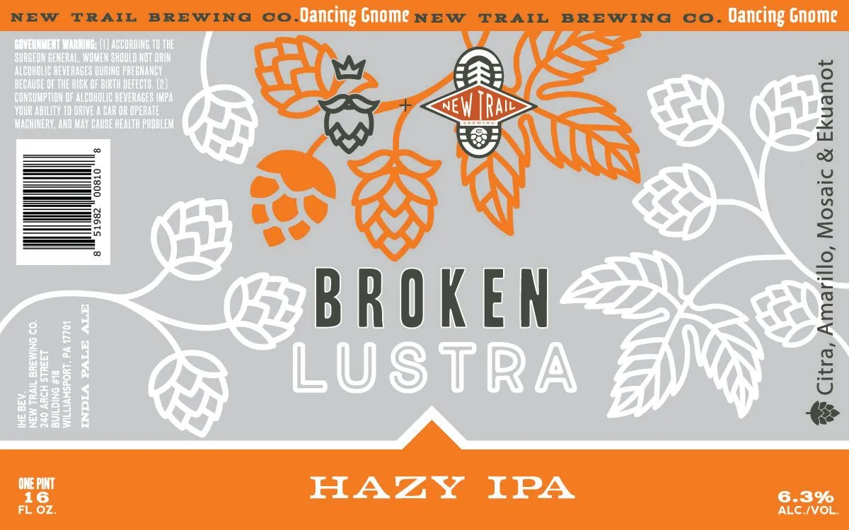 Broken Lustra label art — BROKEN LUSTRA