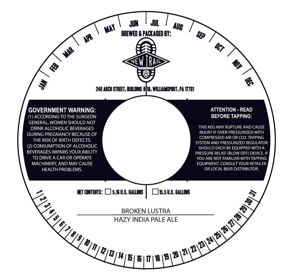 Broken Lustra label art — BROKEN LUSTRA