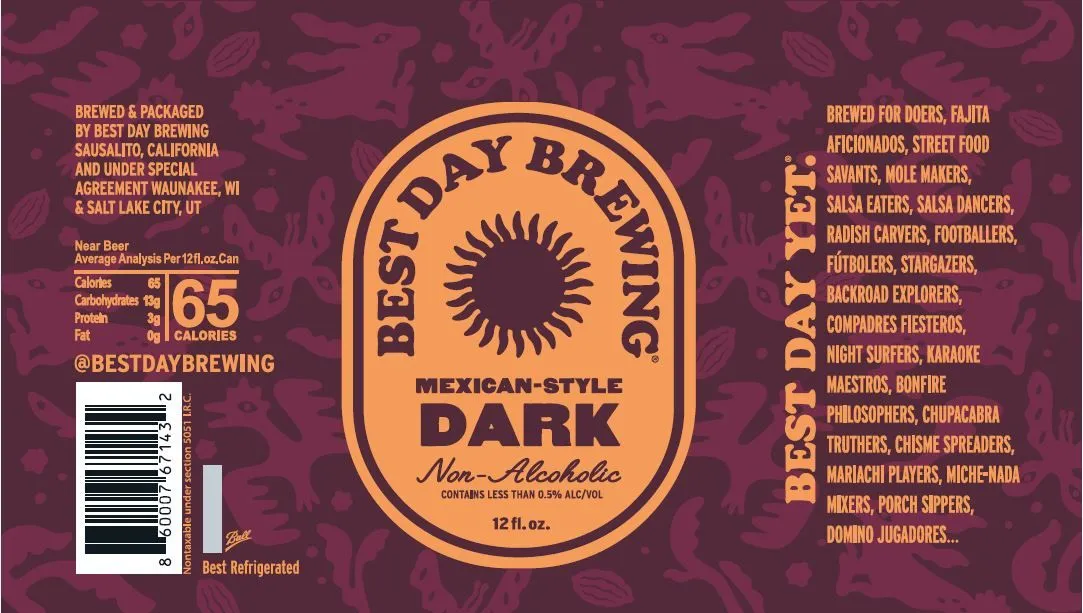 Mexican-Style Dark — full label as filed with TTB