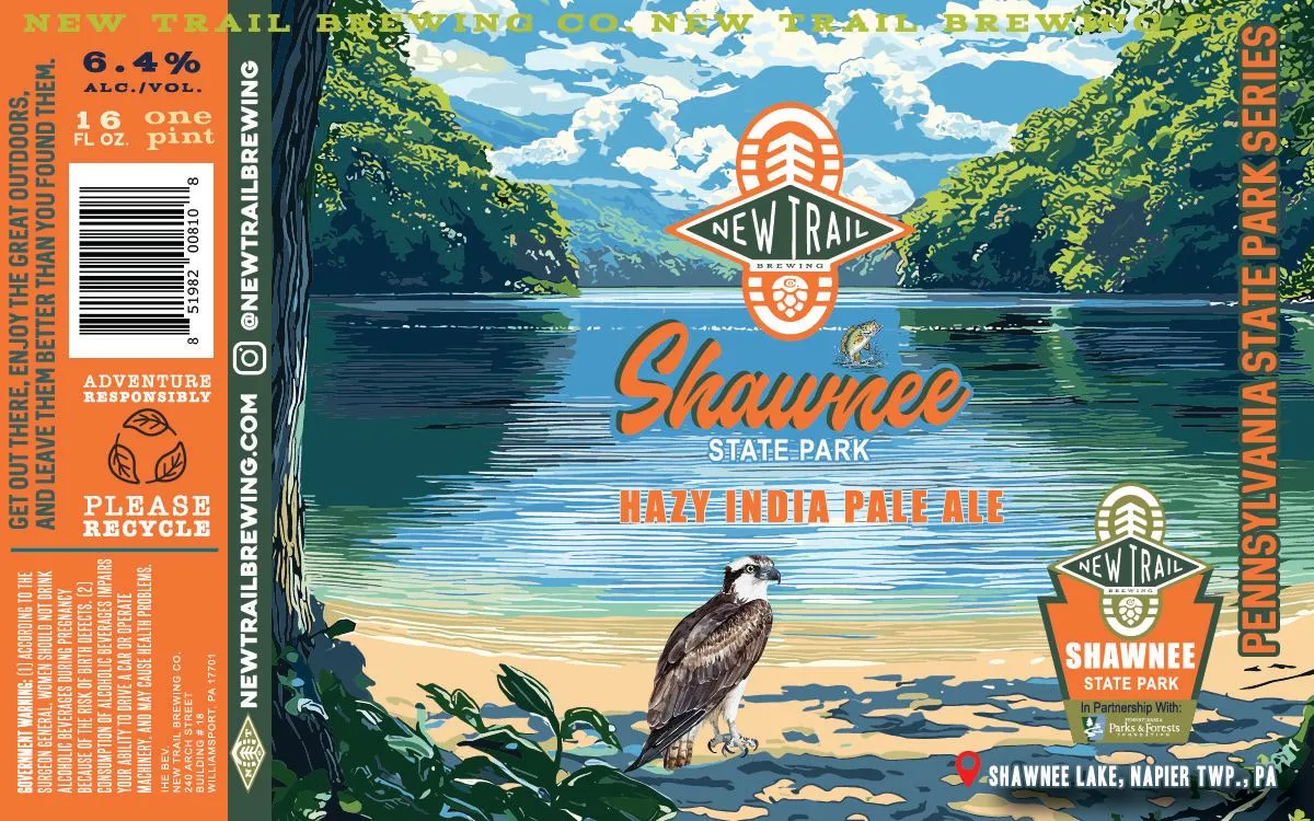 Shawnee State Park label art — SHAWNEE STATE PARK