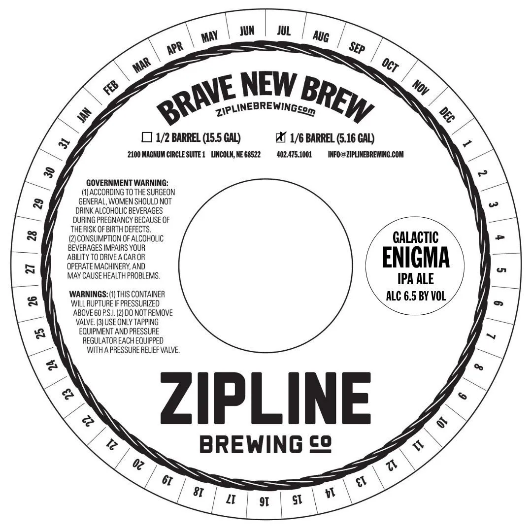 Galactic Enigma IPA Ale — full label as filed with TTB