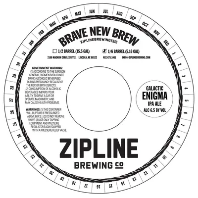 Galactic Enigma IPA Ale label