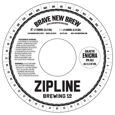 Galactic Enigma IPA Ale label
