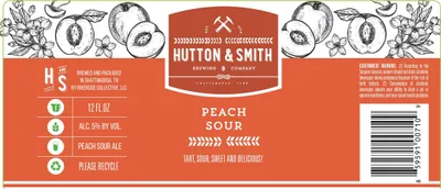 Peach Sour label