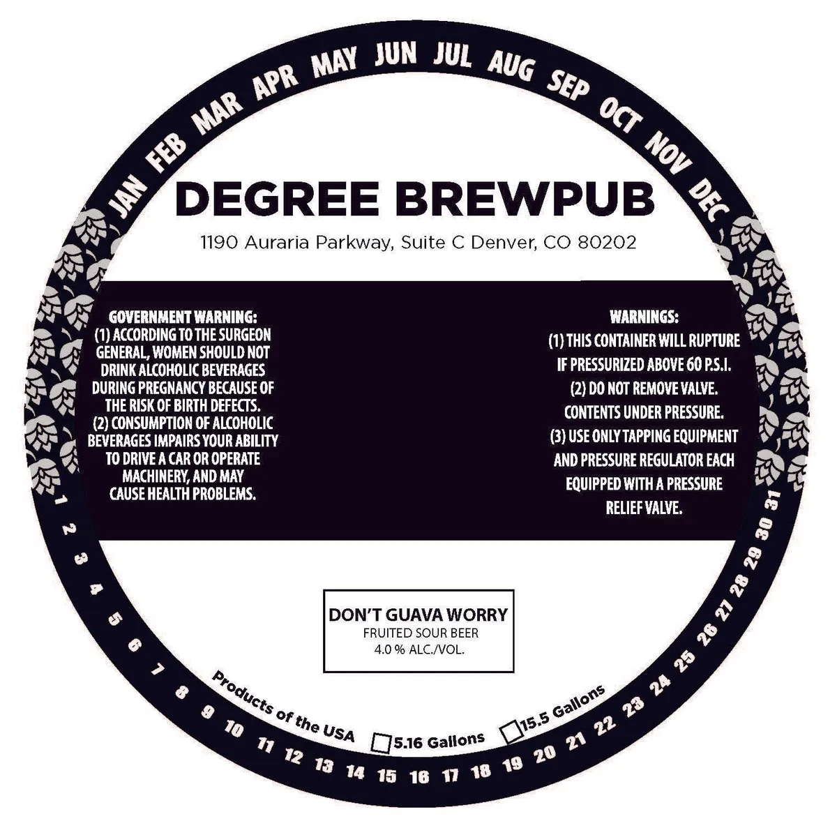 Don't Guava Worry — full label as filed with TTB