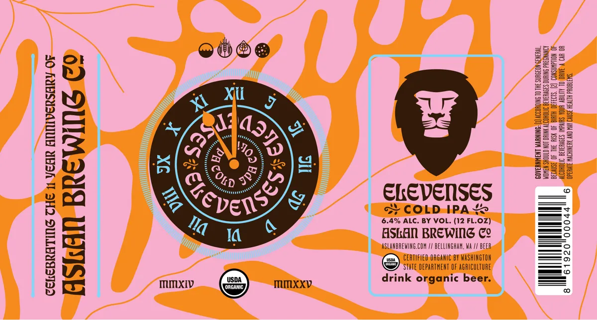 Elevenses — full label as filed with TTB