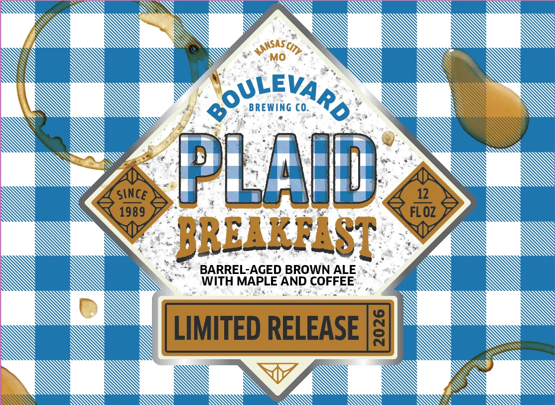 Plaid Breakfast label art — BOULEVARD BREWING CO.